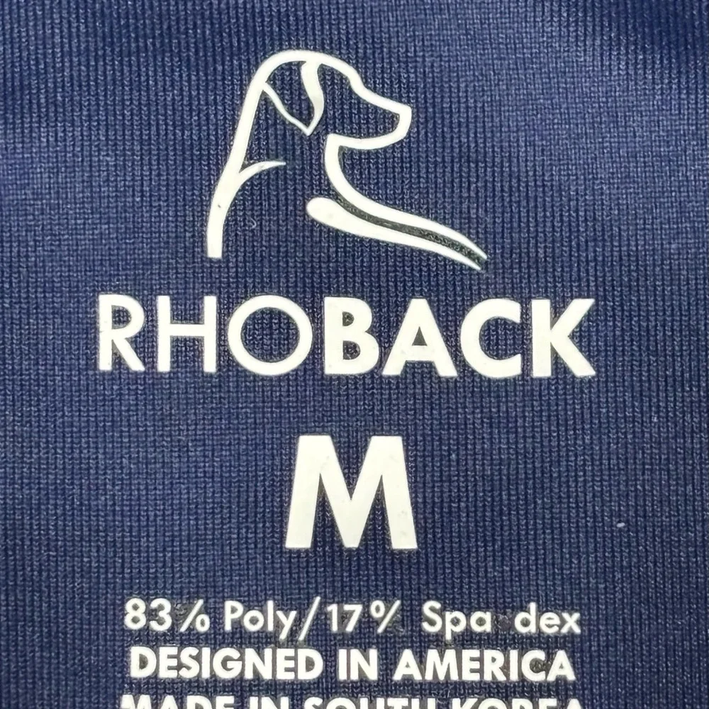 Rhoback Performance Polo Men’s Medium Navy Blue - Picture 3 of 6